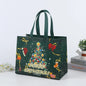 Non Woven Fabric Waterproof Gift Tote Bag Christmas Party Folding Bag Clothing Storage Bag Noel Navidad Print Package Gift Bag