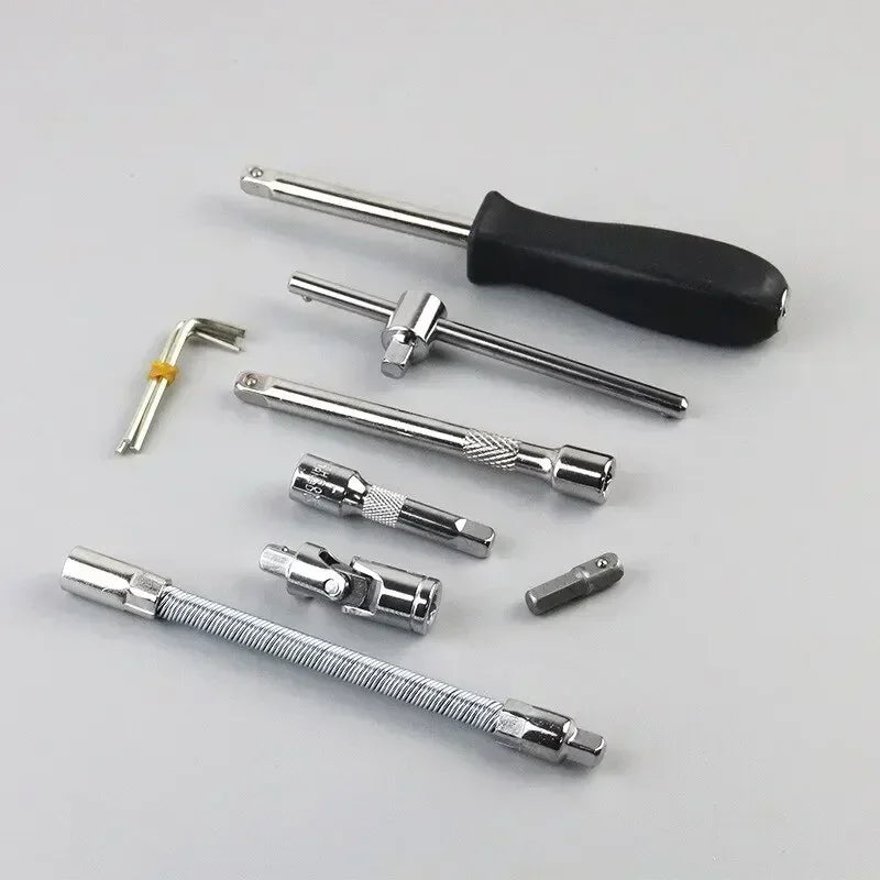 Complete set of hardware kit for automotive mechanical maintenance, vehicle mounted socket wrench toolbox, and combination parts