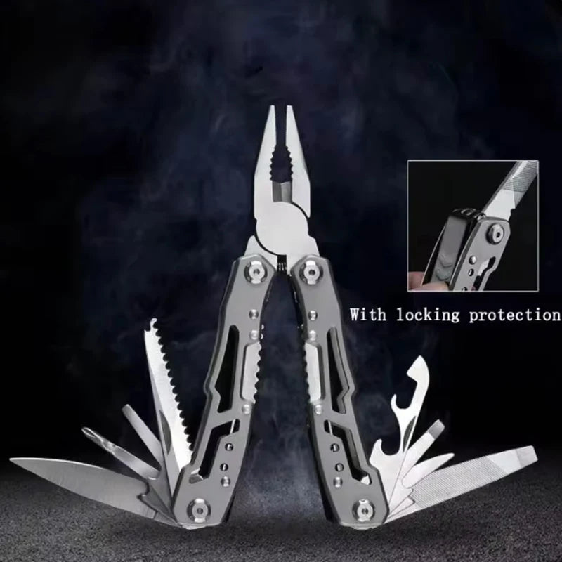 Folding Multi-tool Pocket Knife Pliers Mini Portable Fold Outdoor Hunting Survival Rescue Tactical Multipurpose Repair Tool