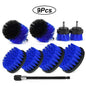 3Pcs/Set Electric Scrubber Brush Drill Brush Kit Plastic Round Cleaning Brush For Carpet Glass Car Tires Nylon Brushes 2/3.5/4''