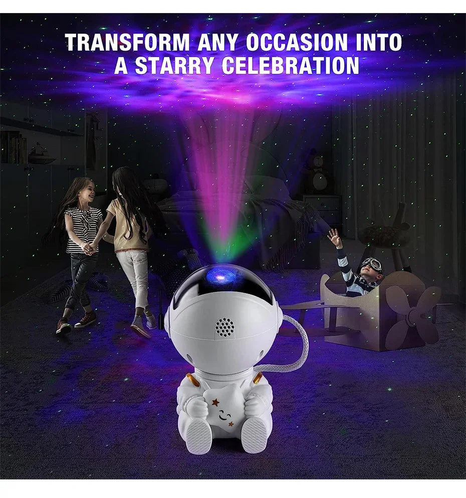 Star Projector Galaxy Night Light Astronaut Space Projector Starry Nebula Ceiling LED Lamp for Bedroom Home Decorative kids gift