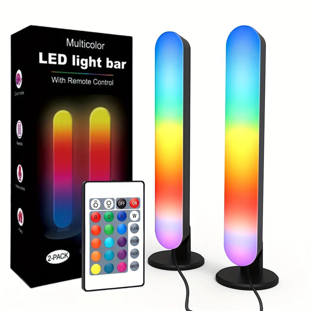 RGB Pickup Light Music Rhythm Lights Модернизированная USB перезаряжаемая модель Рождественское украшение Настольный RGB Light Bar Music Rhythm