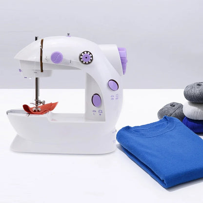 Small portable electric sewing machine, household mobile fully automatic beginner's small desktop multifunctional locksmith