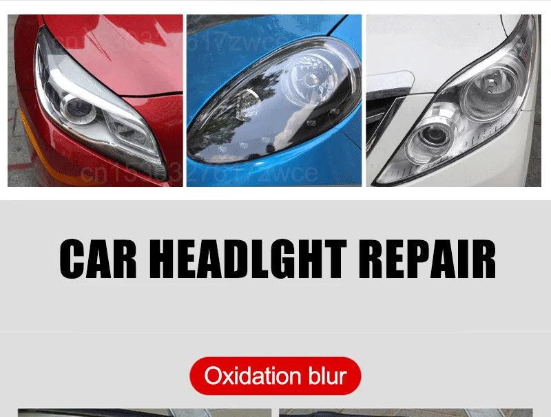 Car Headlight Polishing Agent Scratch Remover Repair Headlight Renewal Polish Liquid Headlights Restoration Kit Auto Accessories