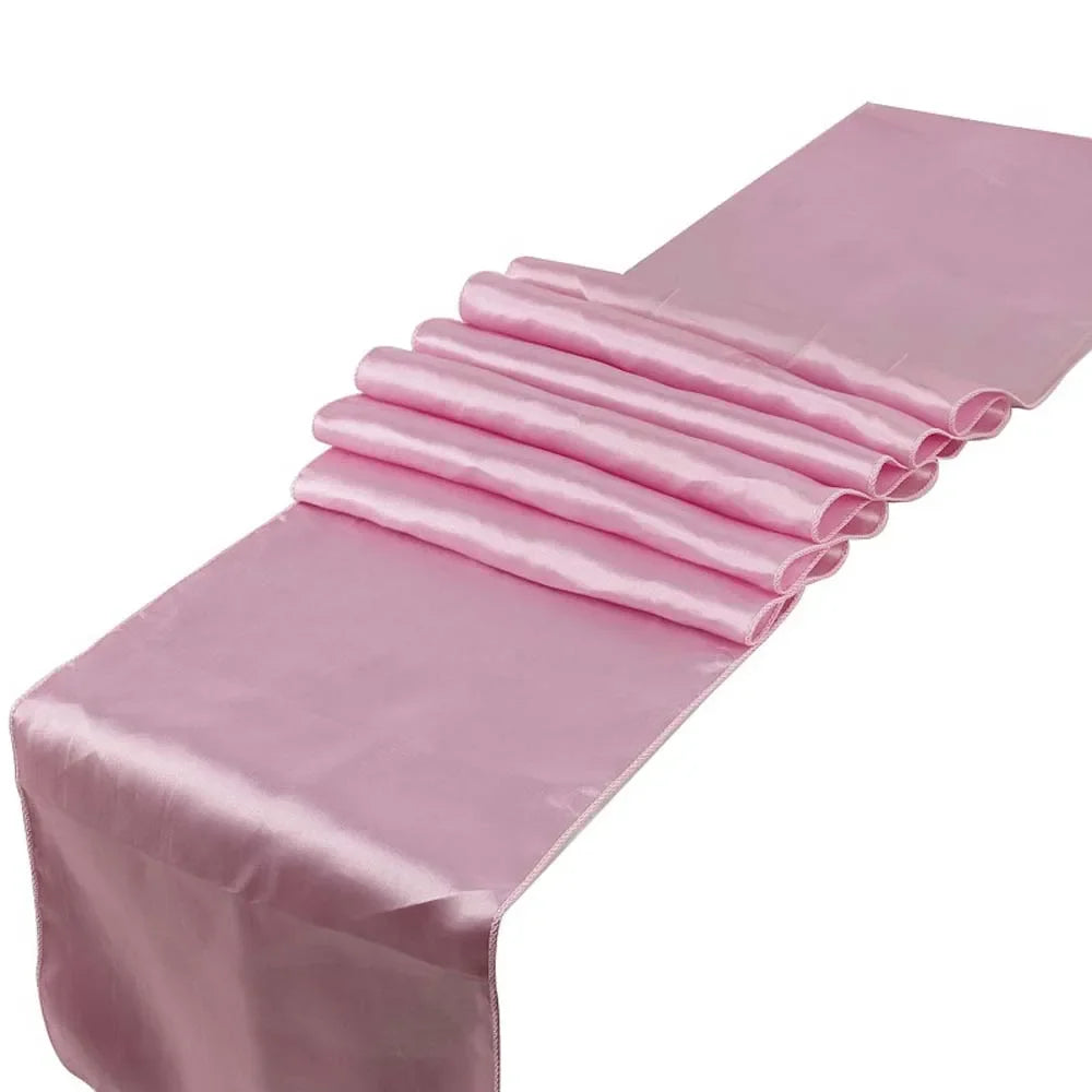 1pcs Satin Table Runner 12x108inch Table Cover Wedding Party Supply Christmas Home Modern Coffee Dining Luxury Table Decoration