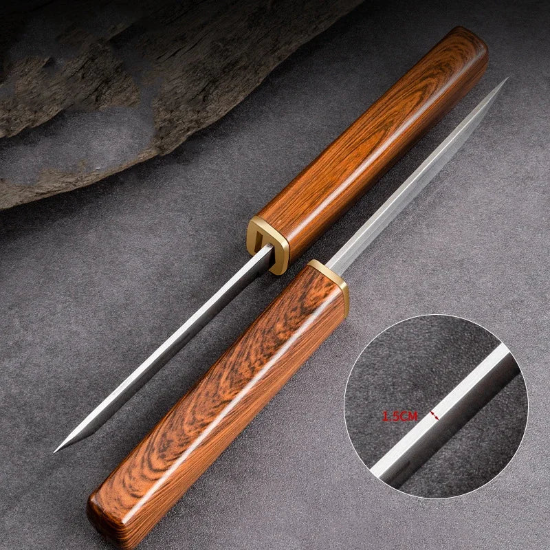 Stainless Steel 2-in-1 Double Straight Knife Outdoor Portable Multifunctional Hunting Camping Tactica Survival Blade Knife