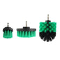 3Pcs/Set Electric Scrubber Brush Drill Brush Kit Plastic Round Cleaning Brush For Carpet Glass Car Tires Nylon Brushes 2/3.5/4''