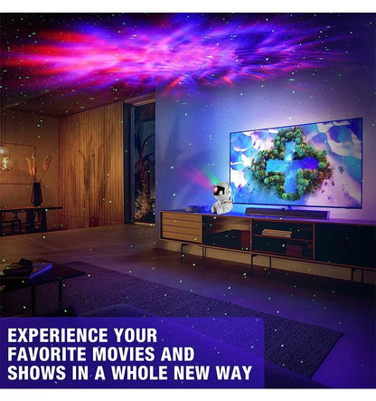 Star Projector Galaxy Night Light Astronaut Space Projector Starry Nebula Ceiling LED Lamp for Bedroom Home Decorative kids gift