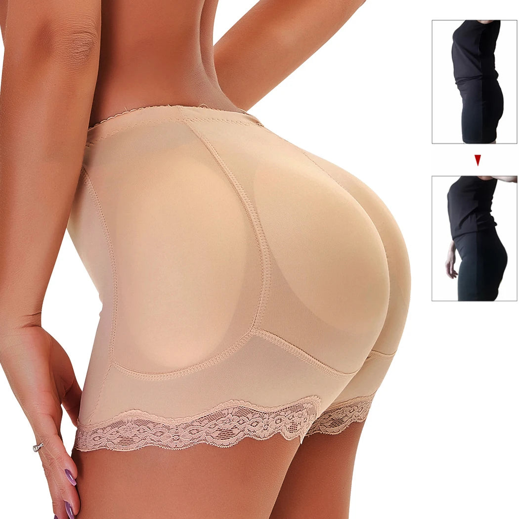 Padded Butt lifter Corrective Underwear Butt Enhancer Body Shaper Modeling Strap Fake Hip Shapwear Underwear Push Up Panties