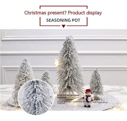 new Mini encryption Snow Fir Small Christmas Tree Christmas Decorations For New Year Xmas Party Home Table Ornaments Gifts