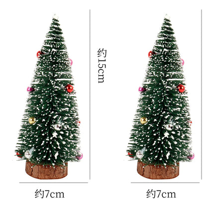 new Mini encryption Snow Fir Small Christmas Tree Christmas Decorations For New Year Xmas Party Home Table Ornaments Gifts