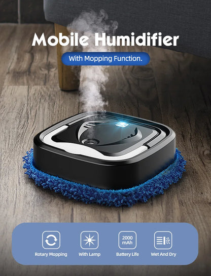 Portable Humidifier with Ultra-Silent Rotation, Balancing Air Humidity and Purifying Air