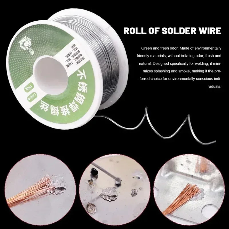 100/20g No Need Solder Powder Soldering Rods Low Temperature Easy Melt Solder Wire Silver Universal Welding Rod Cored Weld Wire