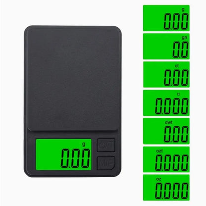 Precision Pocket Scale 1000g X 0.1g - Digital Gram Food Jewelry Ounces/Grains Scale with Backlit LCD - Mini Scale for Travel