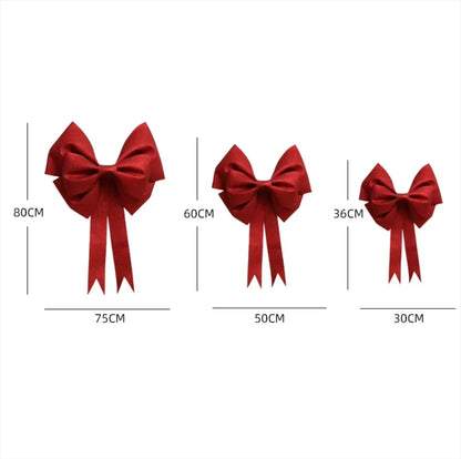 S/M/L DIY Big Giant Bow Christmas Tree Decorations Material Shop Birthday Party Wedding Display Front Door Home Decor Kit