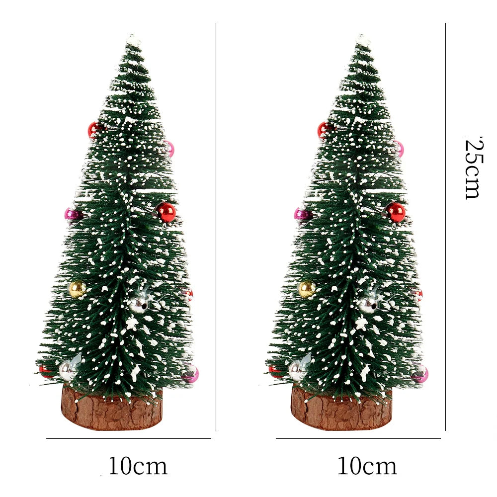 new Mini encryption Snow Fir Small Christmas Tree Christmas Decorations For New Year Xmas Party Home Table Ornaments Gifts