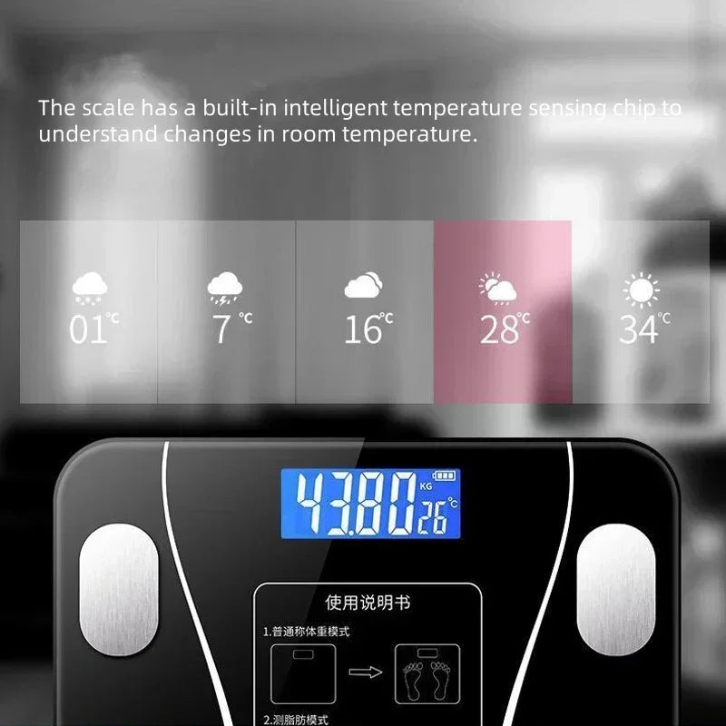 Специальные электронные весы для управления телом и потери жира, интеллектуальный режим, весы для измерения жира с Bluetooth, домашние весы, сверхточные